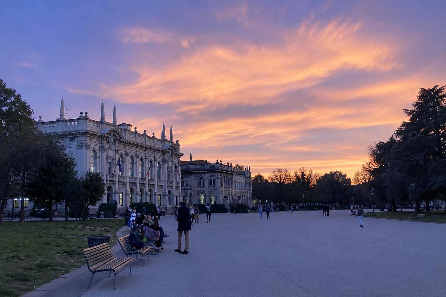 Campus life in Italy